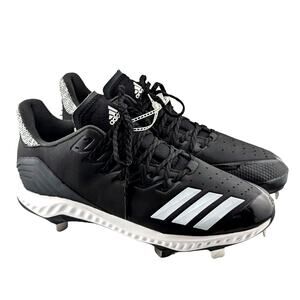 adidas Icon Bounce Low Baseball Cleats Mens 12 CG5241 Core Black Cloud White